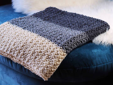 Sofa- und Babydecke "Manta" - Strickanleitung