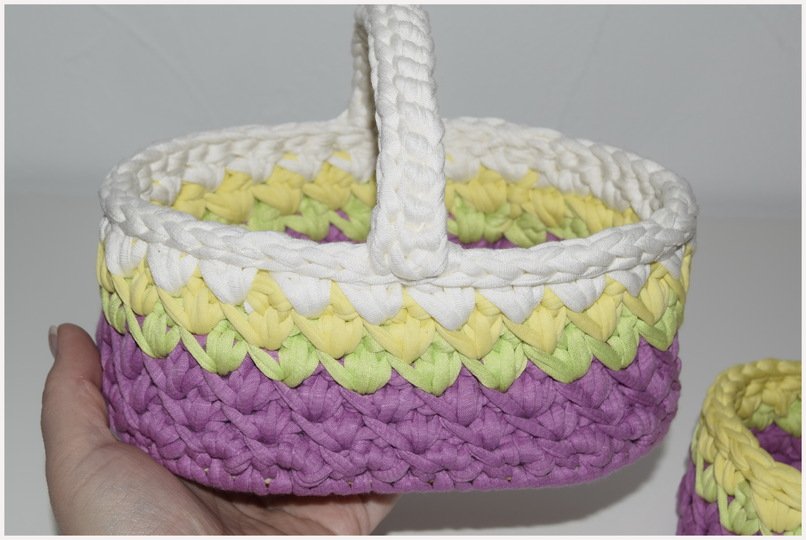 - CANDY - Osterkörbchen oval mit und ohne Holzboden, an jede Größe anzupassen, Ostern, Utensilo, Geschenk, Frühling, Dekos, Korb, Körbchen, Anleitung 218