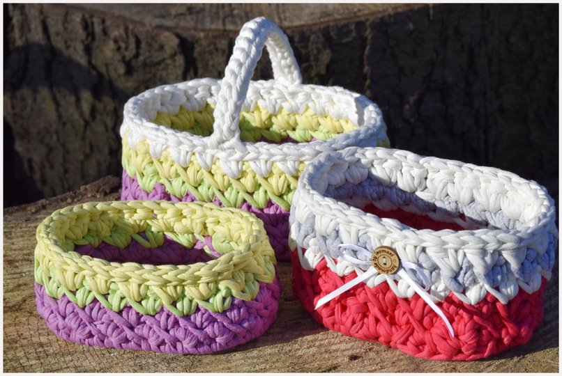 - CANDY - Osterkörbchen oval mit und ohne Holzboden, an jede Größe anzupassen, Ostern, Utensilo, Geschenk, Frühling, Dekos, Korb, Körbchen, Anleitung 218