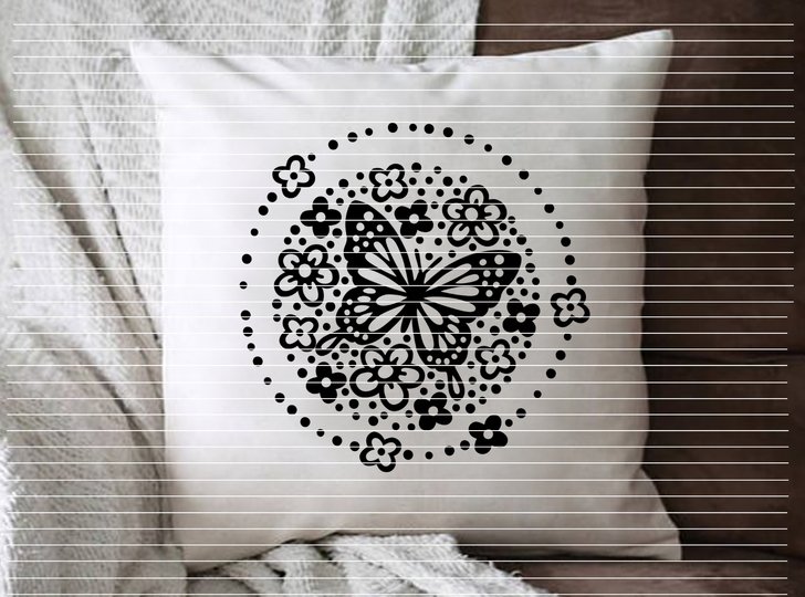 Kreis Schmetterling Plotterdatei SVG DXF