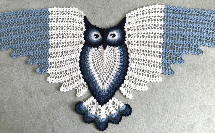 Petra Perle’s Owl Shawl HEDWIG