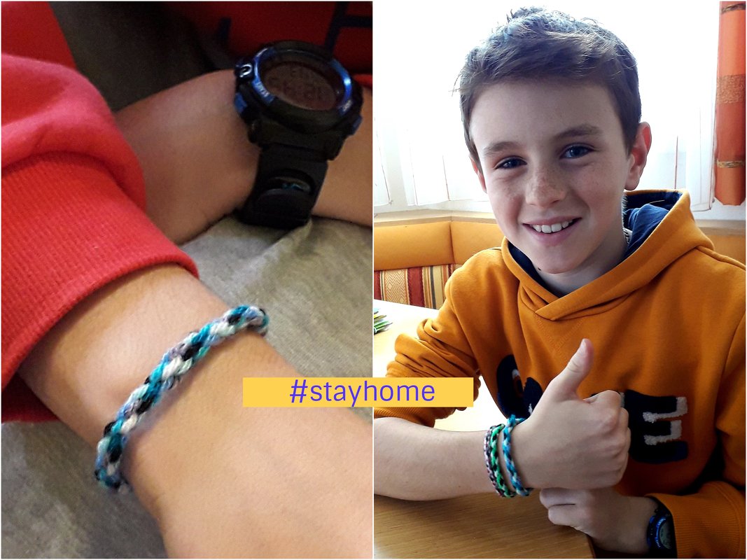 Knüpfanleitung Freundschaftsarmbänder LUCA #stayhome