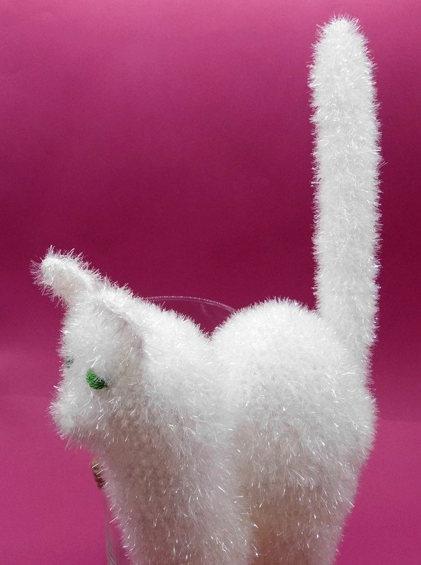 Amigurumi Katze Deko oder Badeschwamm - sehr einfach - Bild 5