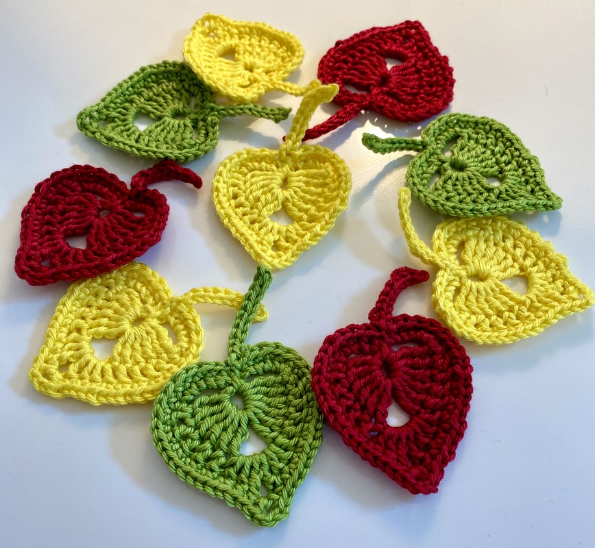 Häkelanleitung für ein kleines Blatt - schnell fertig - Bild 2