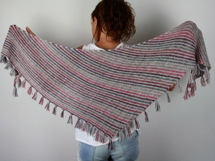 Strickanleitung Fransentuch geeignet für alle Garnstärken