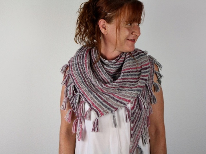 Strickanleitung Fransentuch geeignet für alle Garnstärken