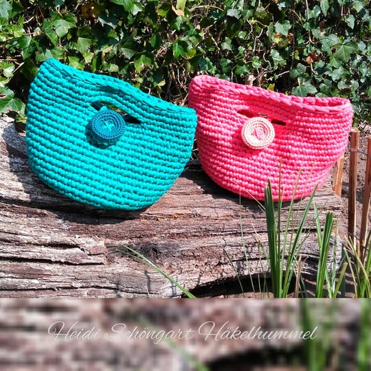 XXL-Häkelknopf 6,5 cm  Durchmesser, für Taschen, Taschenbaumler, Häkelanleitung