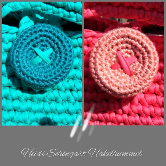 XXL-Häkelknopf 6,5 cm  Durchmesser, für Taschen, Taschenbaumler, Häkelanleitung