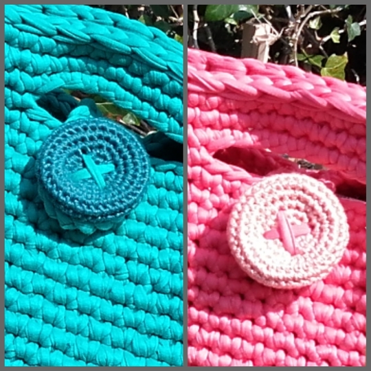 XXL-Häkelknopf 6,5 cm  Durchmesser, für Taschen, Taschenbaumler, Häkelanleitung