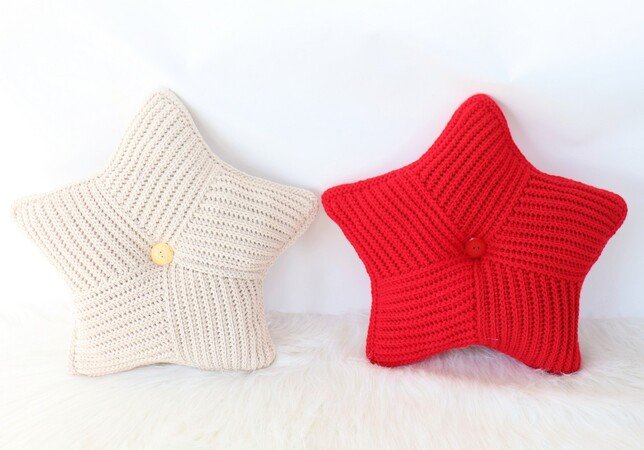 Pillow "Starfish" (45 x 45 cm), simple, quick
