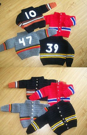 Boys crochet hockey sweater pattern