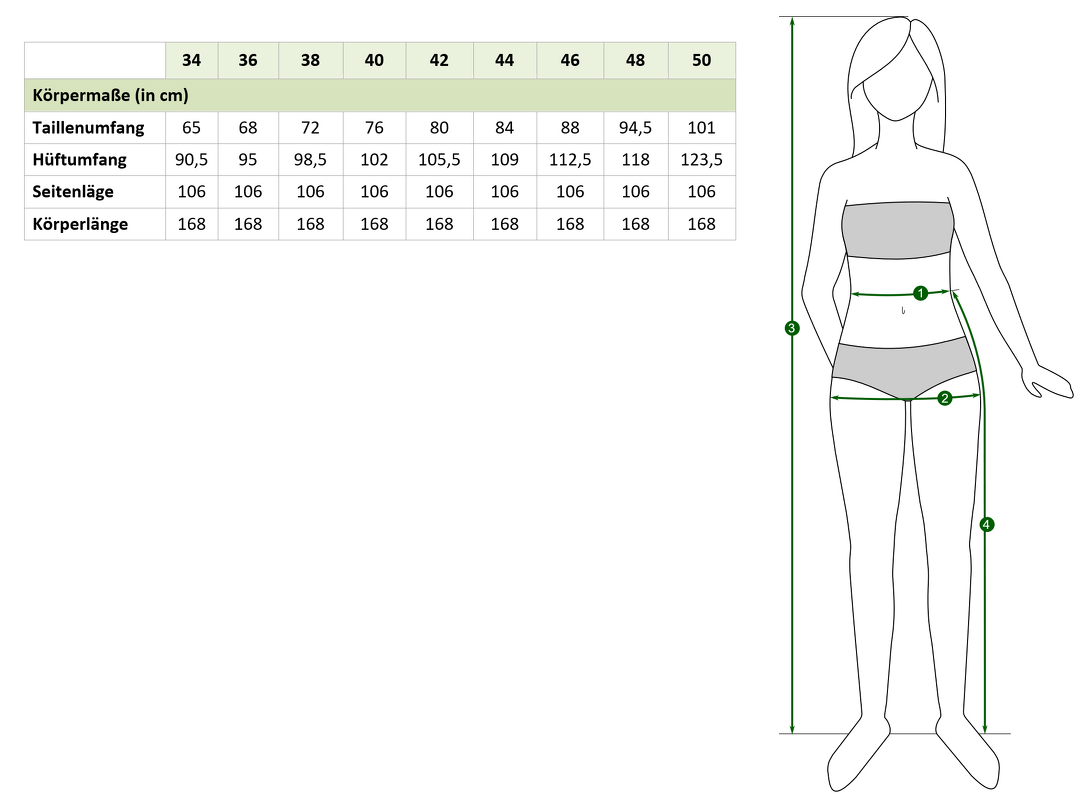 Gloria Women’s Jersey Shirt with Folds and 4 Sleeve Lengths EU34–50 US4-20 - Image 2