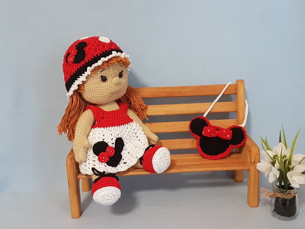 Häkelanleitung Puppenkleidung, Mia das Mausemädchen - Bild 3