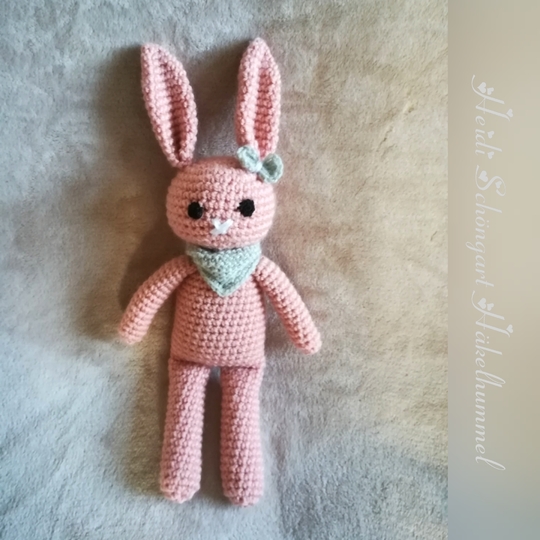 Kuschelhasen Smilla & Lina in 2 verschiedenen Häkelnadelstärken, Häkelanleitung