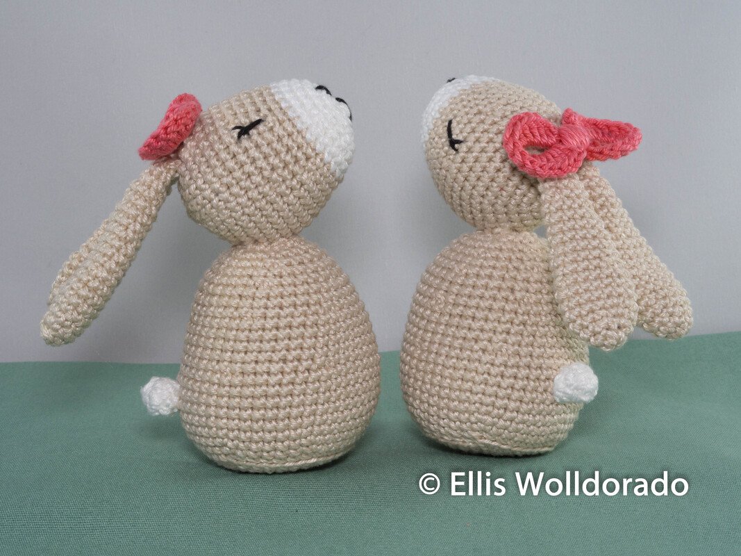 kleine Schlappohr-Hasen, Amigurumi, Häkelanleitung