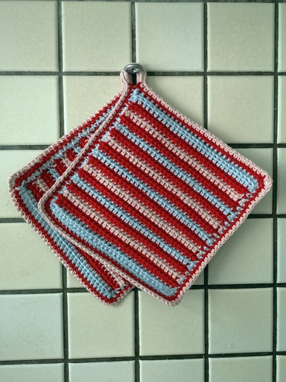 Topflappen Candy Stripes