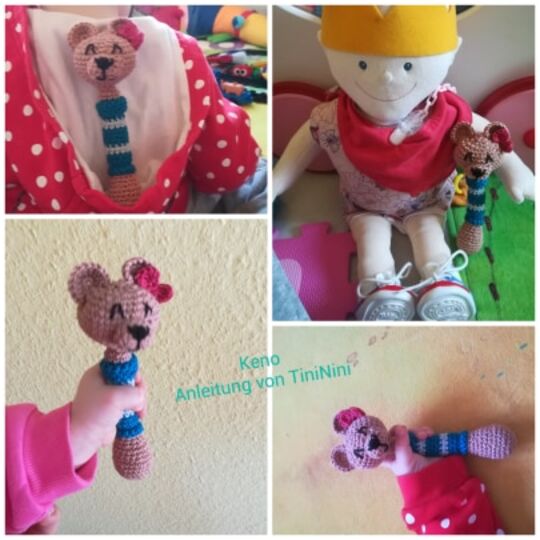 Teddybär-Rassel Keno