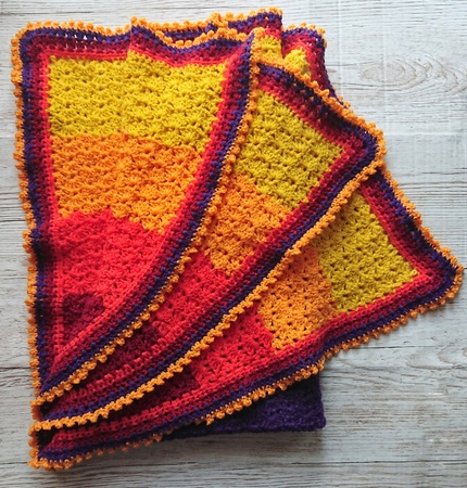 Pattern Tropical Sunset Baby Blanket