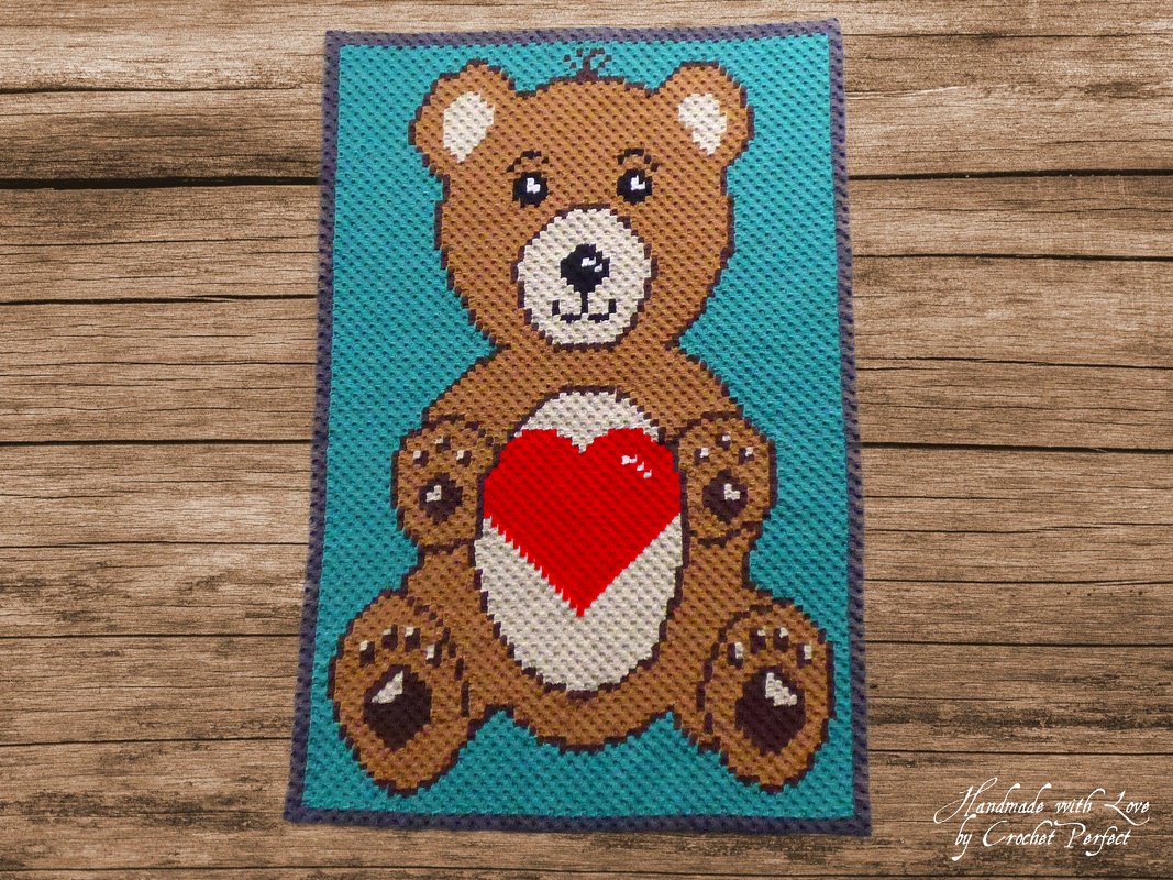 Häkelanleitung C2C: Teddy-Decke - Bild 2