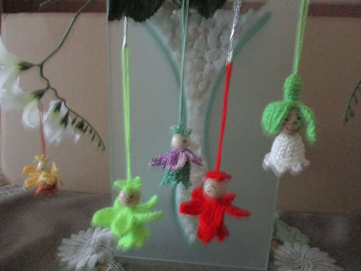 Anhänger - Bunte Blütenkinder