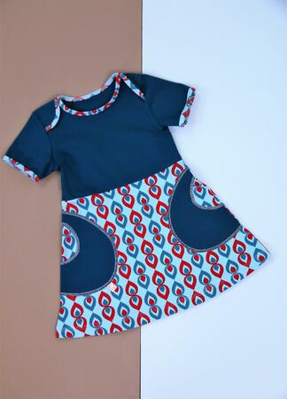 Schnittmuster Kinderkleid Yoko 74 - 158