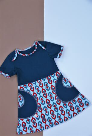 Schnittmuster Kinderkleid Yoko 74 - 158