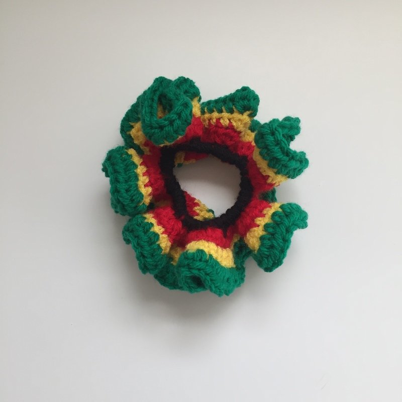 Crochet Hair Scrunchies for beginners, Rasta, 3 designs - Image 8