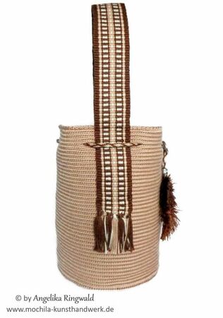Pattern for Mini-Mochila „Inge“/ Single-Thread-Technique of Wayuu“
