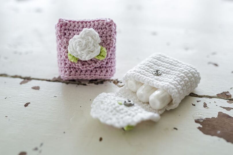 Häkelanleitung Tampon-Hülle