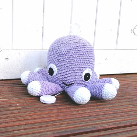 Häkelanleitung für "Octi " Octopus als Spieluhr oder Kuscheltier