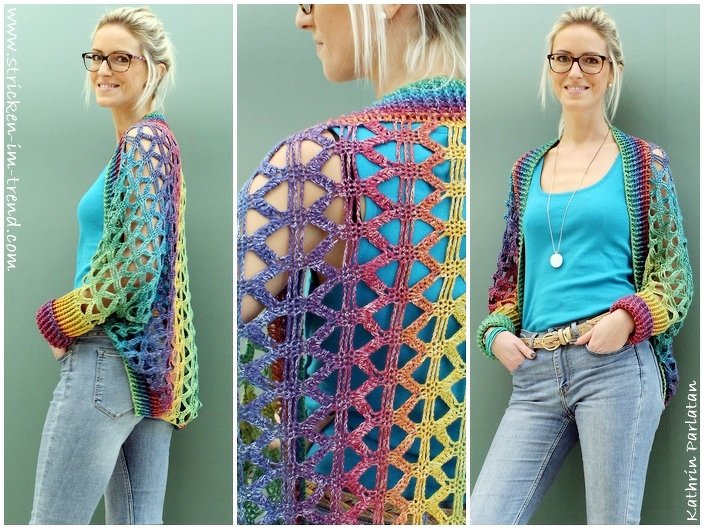 Crochet pattern for vest in all sizes | Shrug #6 | 1-2-3 IDEEN #2
