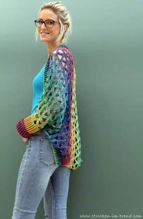 Crochet pattern for vest in all sizes | Shrug # 6 | 1-2-3 IDEEN # 2