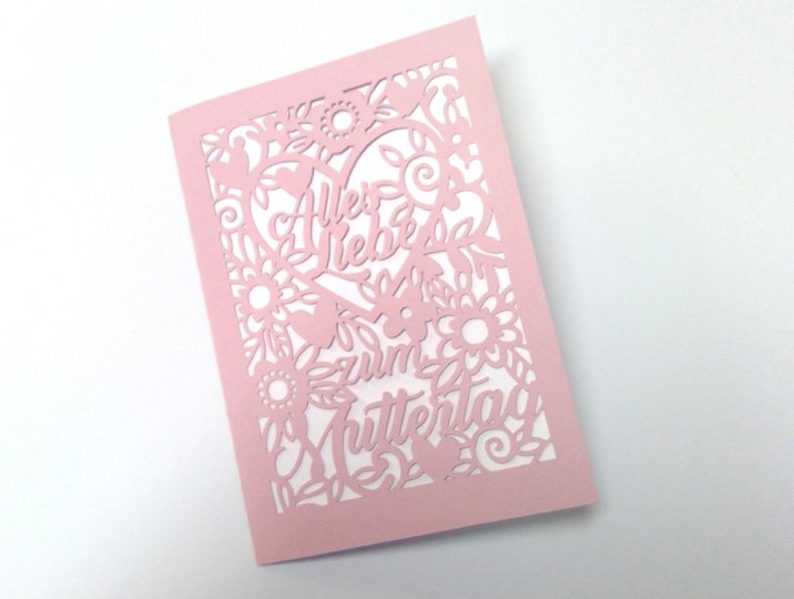 Karte Muttertag Plotterdatei SVG DXF