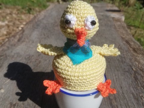 Häkelanleitung Susi das Küken als Eierwärmer