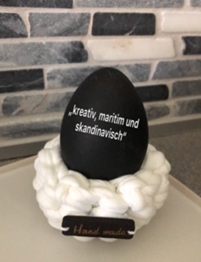 Häkelanleitung Eierbecher aus Textilgarn