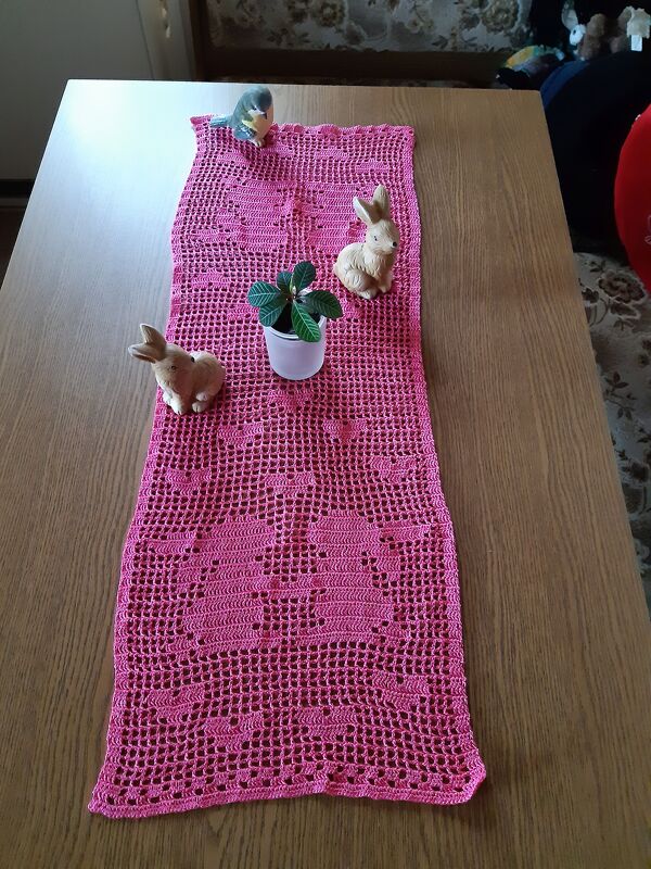 Tischläufer Hasenliebe mit Herz - Bild 3