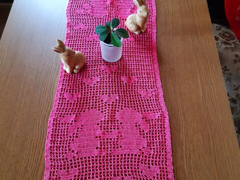 Tischläufer Hasenliebe mit Herz