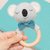 Crochet koala baby rattle