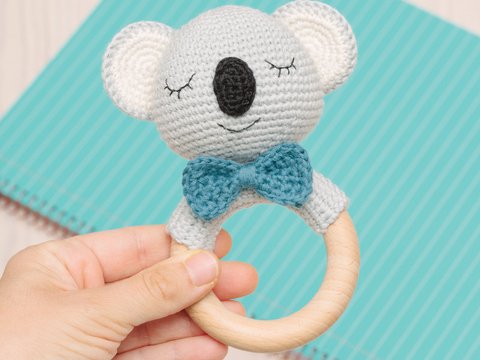 Häkelanleitung Koala rassel