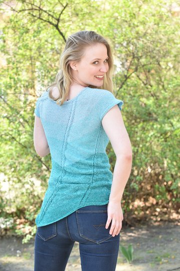 Strickanleitung - das einfachste Halbmondtuch