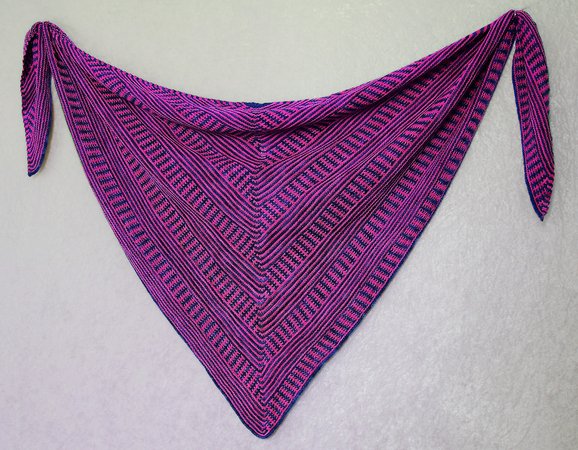 Knitting pattern shawl // wrap Walk The Line