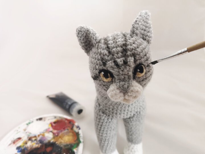 realistische Katze - Häkelanleitung von NiggyArts