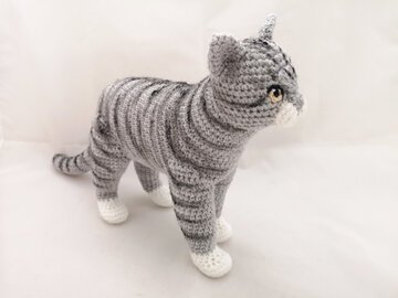realistische Katze - Häkelanleitung von NiggyArts