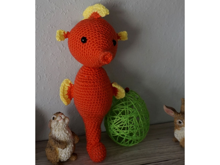 Amigurumi Häkelanleitung für das Seepferdchen Paul