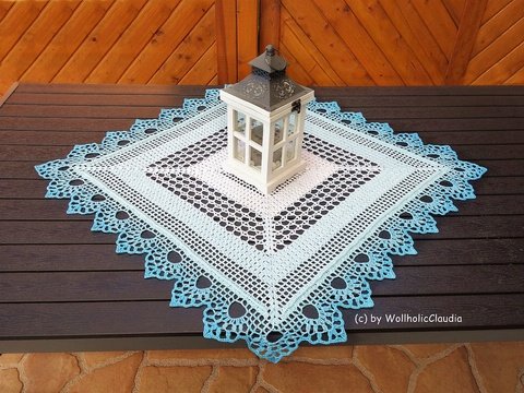 Häkelanleitung Mitteldecke "Frühlingsbote"