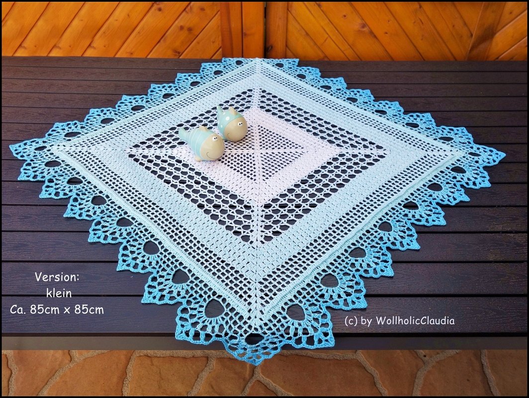 Häkelanleitung Mitteldecke "Frühlingsbote" - Bild 3