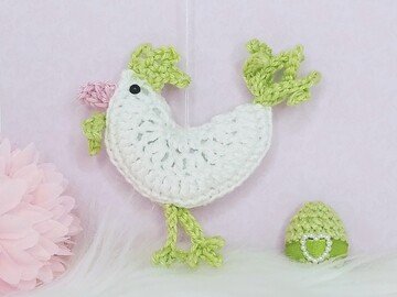 Häkelanleitung Huhn