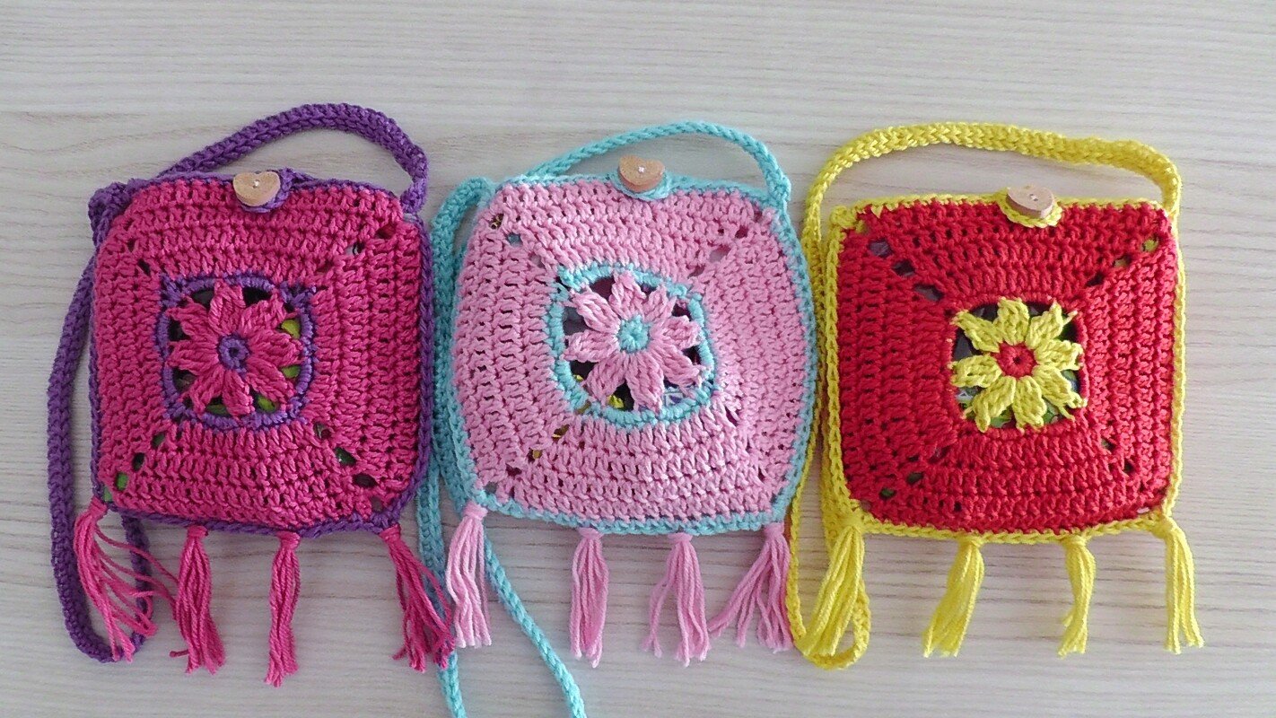 Häkelanleitung Mädchen Tasche - Bild 4