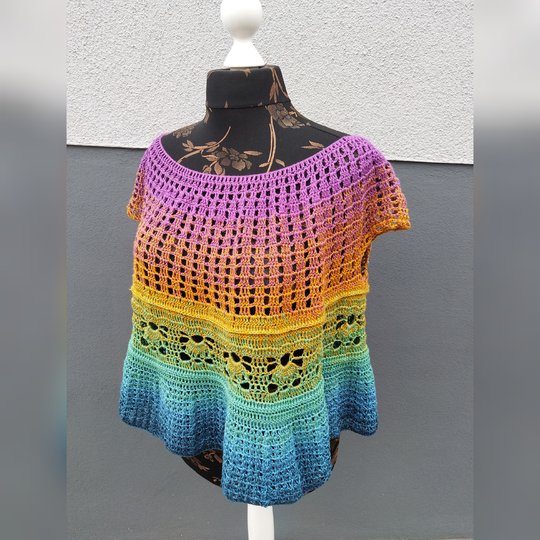 Kleines Sonnenkrönchen Shirt/Tunika/Kleid  Rundpasse in allen Größen häkeln