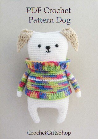 Amigurumi Dog in sweater